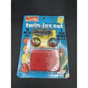 Vintage Chemtoy Wonder Twin-Jax‎ Set No. 911 – Sealed w/ Case, 2 Balls, 16 Metal